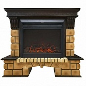 Каминокомплект Real Flame Stone Brick (античный дуб)+Moonblaze S BL