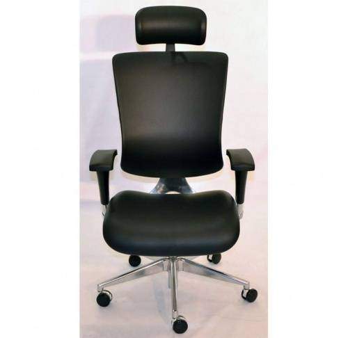 Ортопедическое кресло Expert Star Leather Чёрное